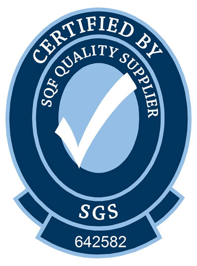 Certified by SQF QUALITY SUPPLIER